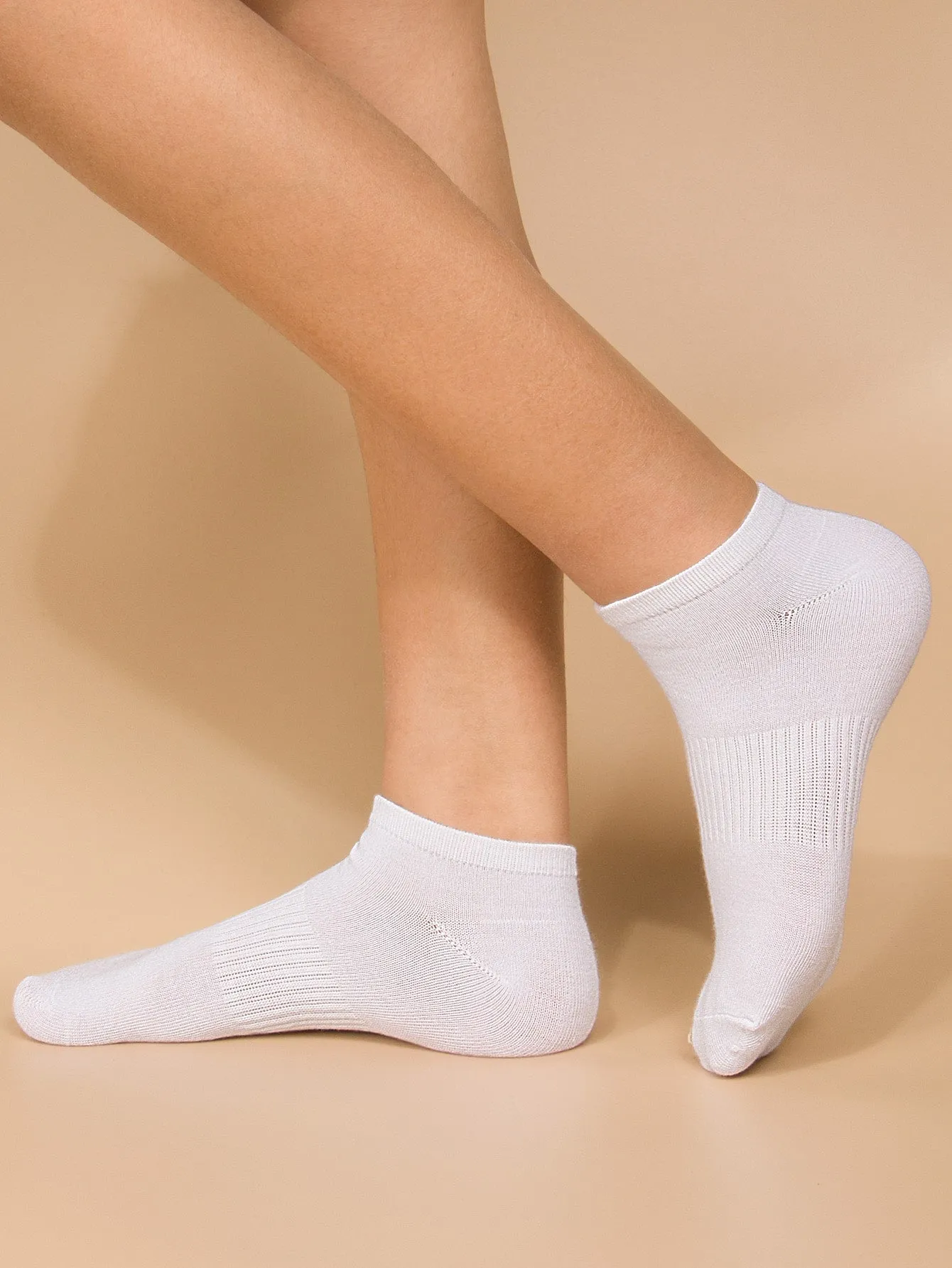 10pairs Solid Ankle Socks