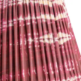 25cm empire shade in Crimson tie dyed cotton