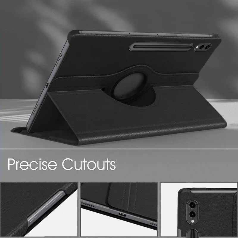 360 Degree Rotating PU Leather Tablet Flip Cover For Samsung Galaxy Tab S9 Ultra