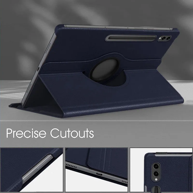 360 Degree Rotating PU Leather Tablet Flip Cover For Samsung Galaxy Tab S9 Ultra
