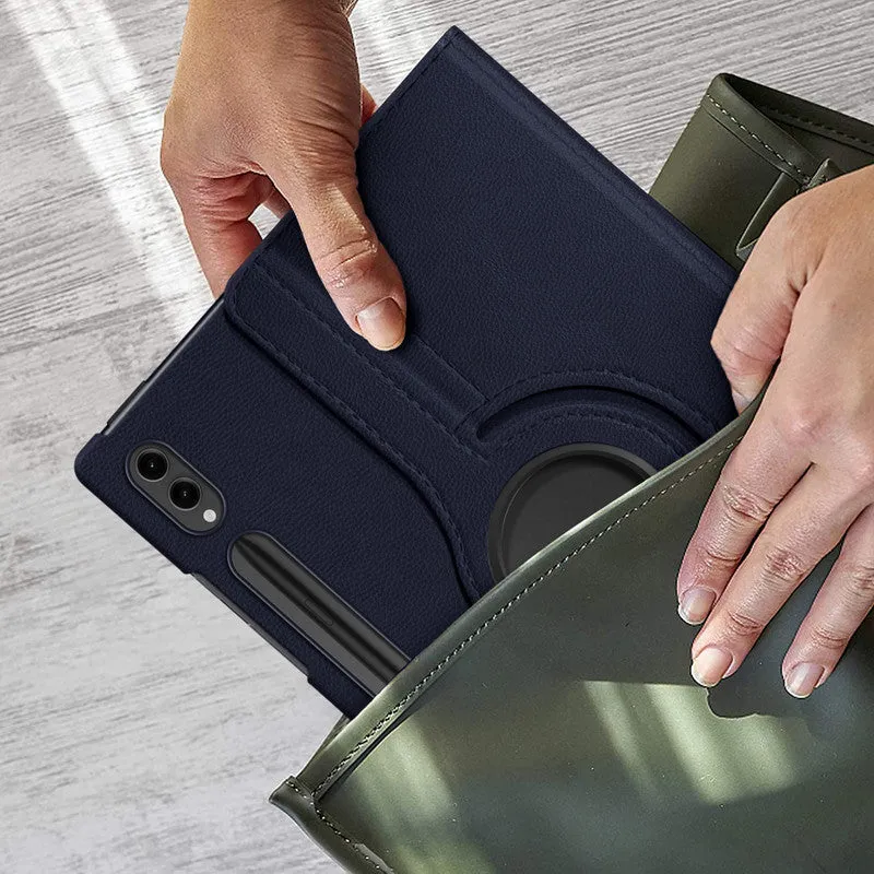 360 Degree Rotating PU Leather Tablet Flip Cover For Samsung Galaxy Tab S9 Ultra
