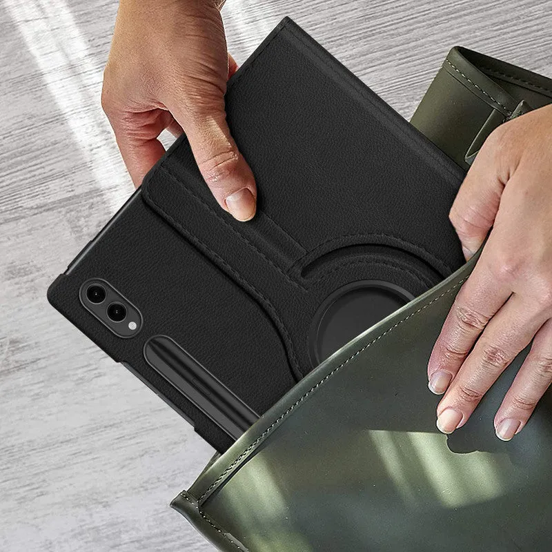 360 Degree Rotating PU Leather Tablet Flip Cover For Samsung Galaxy Tab S9 Ultra