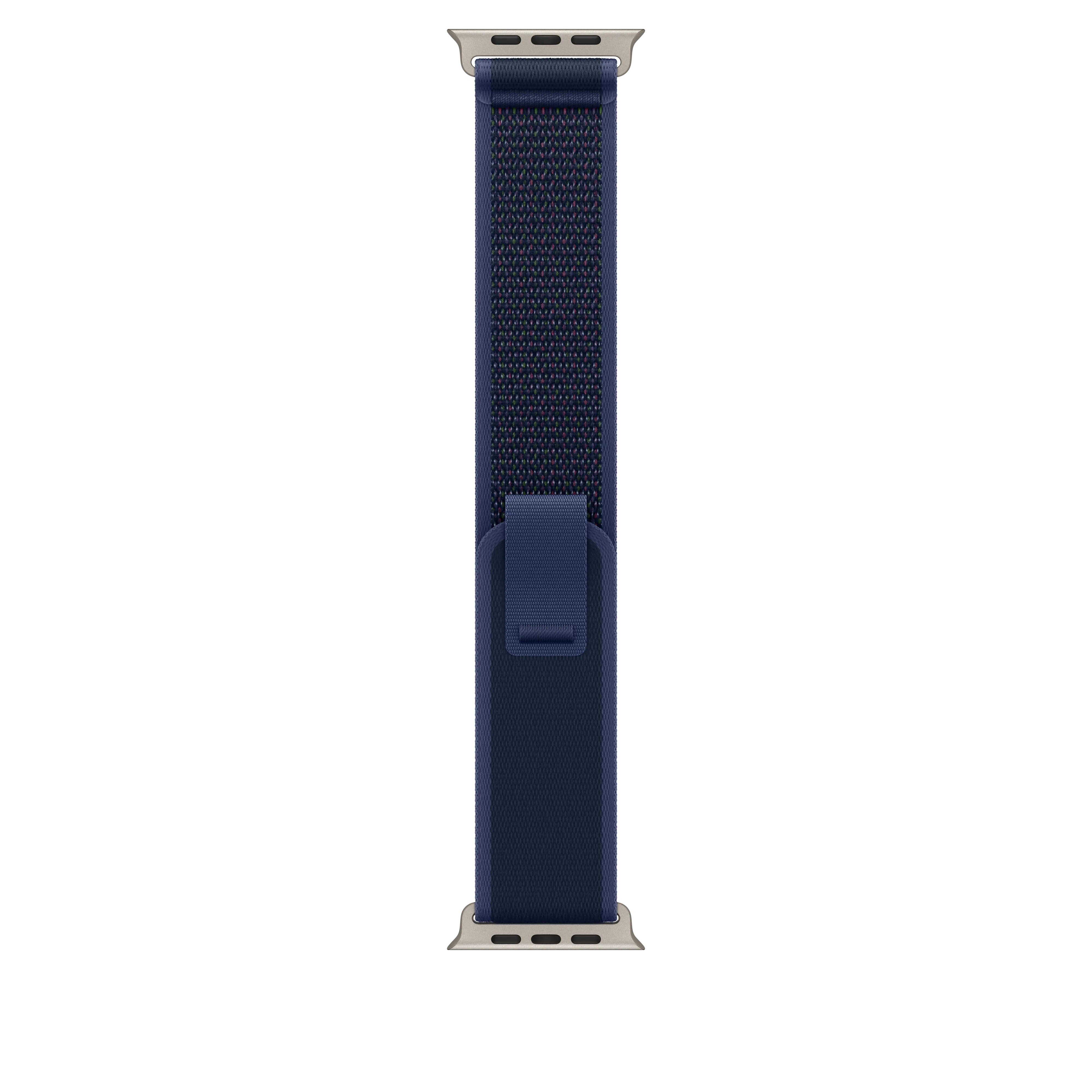 49mm Blue Trail Loop - M/L - Natural Titanium Finish