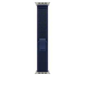 49mm Blue Trail Loop - M/L - Natural Titanium Finish