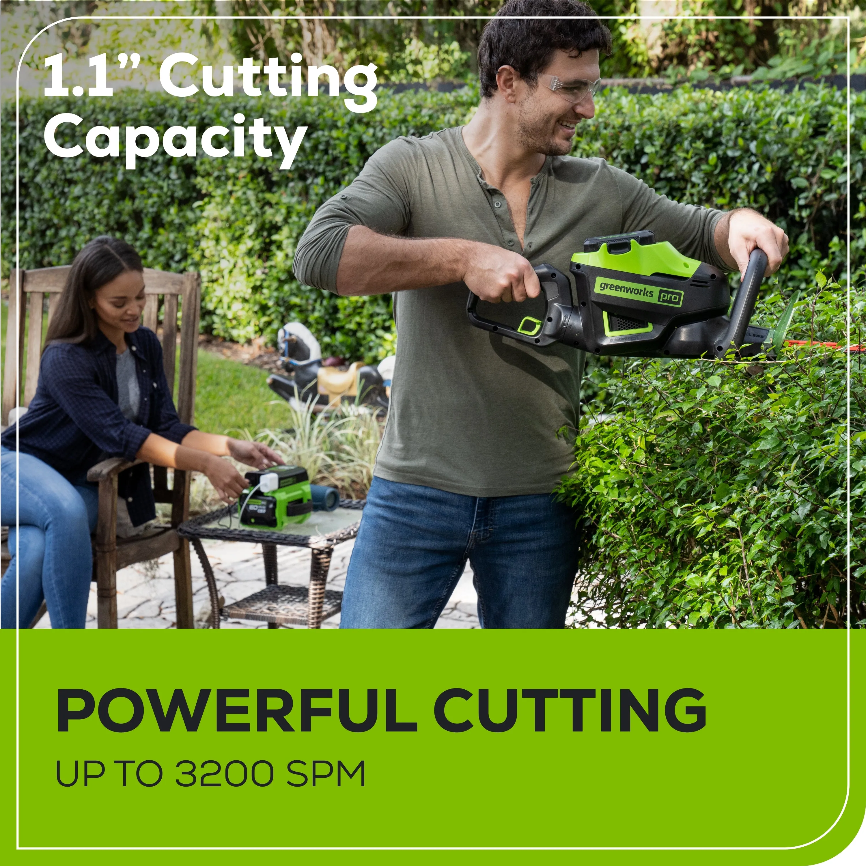 60V 26" Cordless Battery Hedge Trimmer (Tool Only)