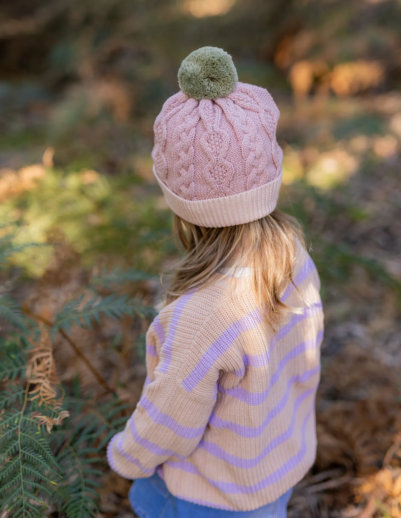 Acorn August Merino Beanie Dusty Pink