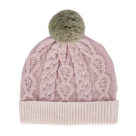 Acorn August Merino Beanie Dusty Pink