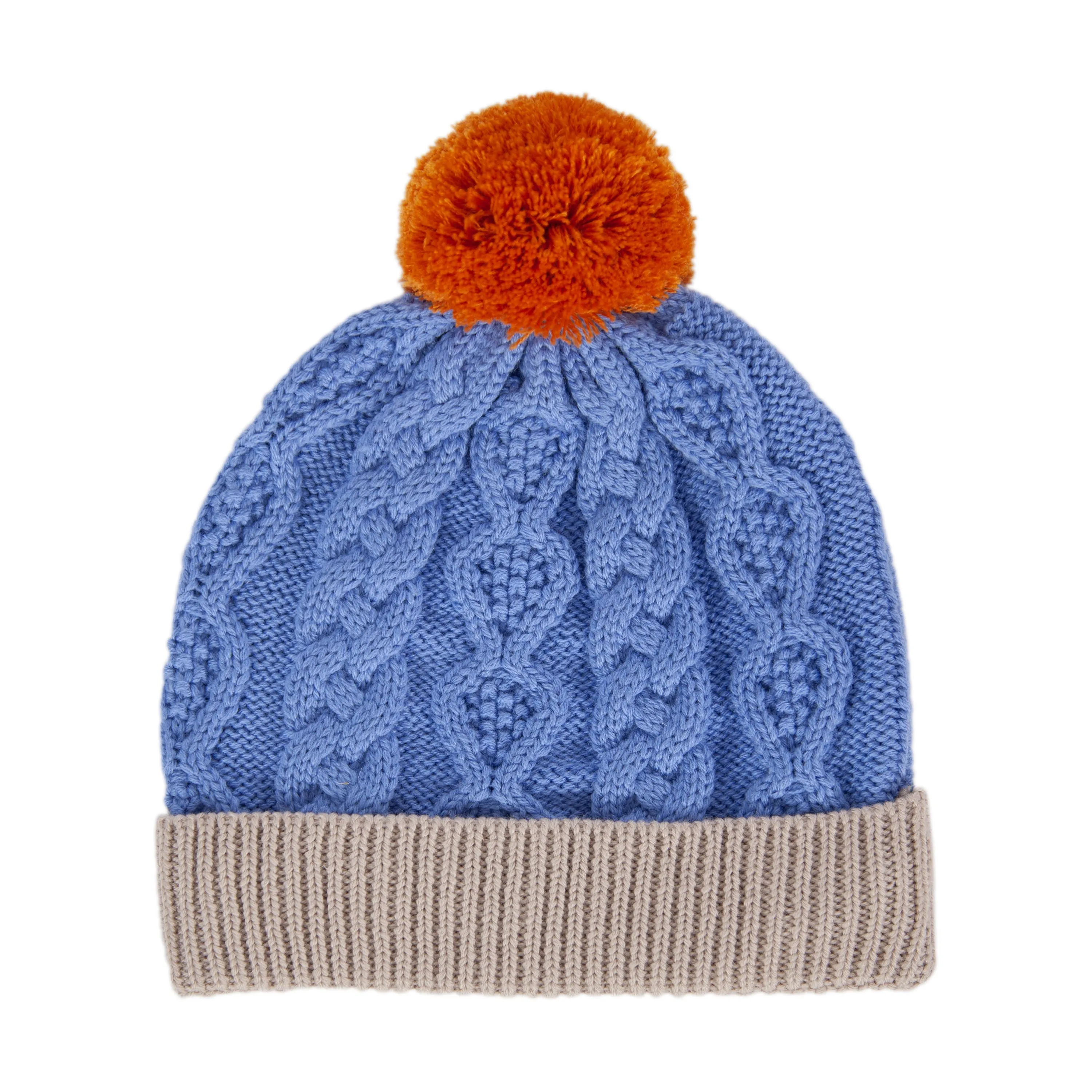 Acorn August Merino Beanie Light Blue