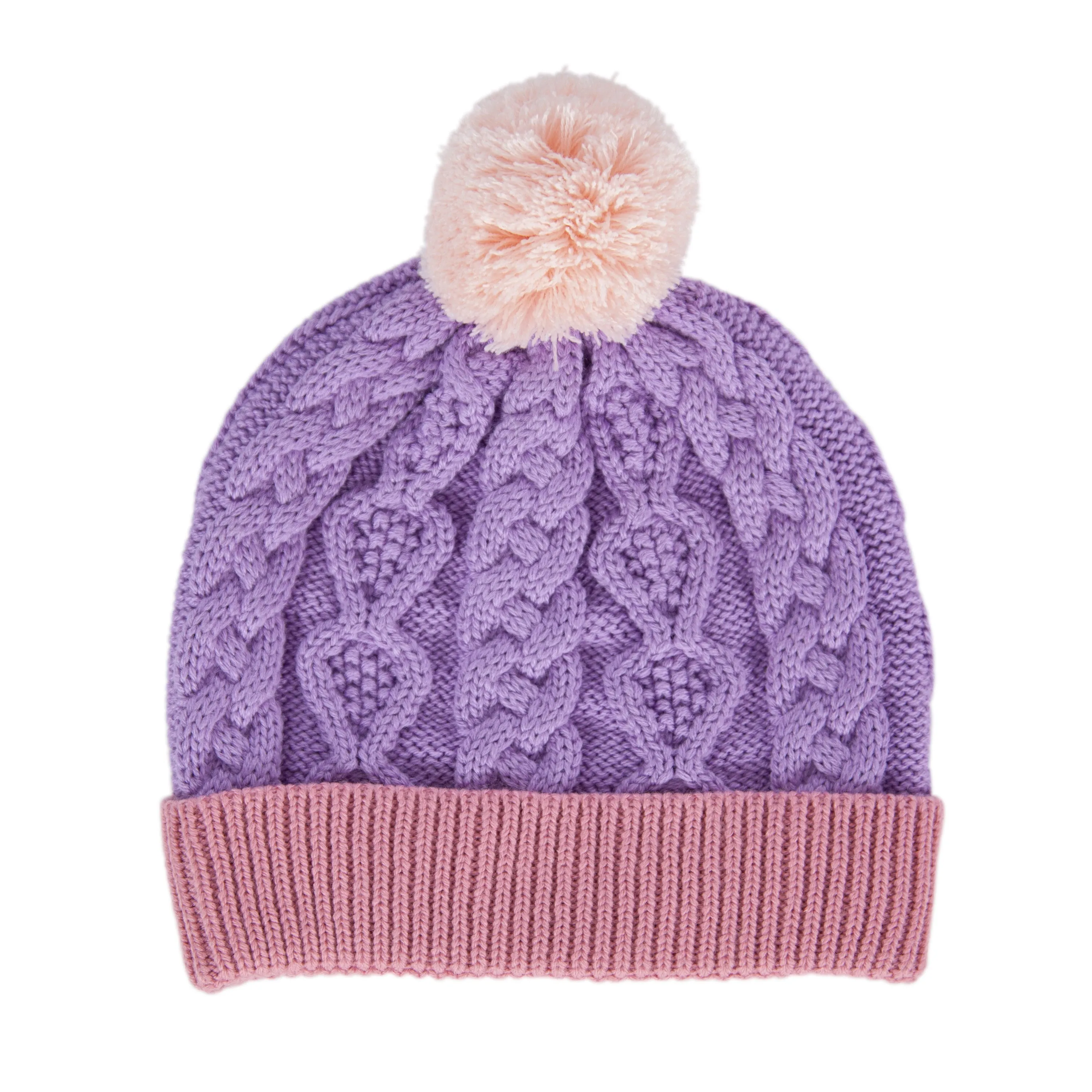 Acorn August Merino Beanie Lilac