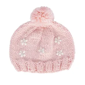 Acorn Daisy Beanie Pink