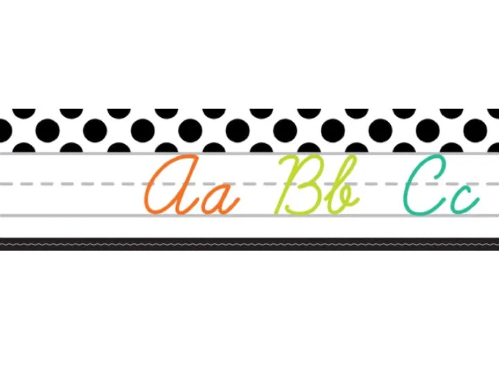 Alphabet Line Cursive (White) | Black, White and Stylish Brights | UPRINT | Schoolgirl Style
