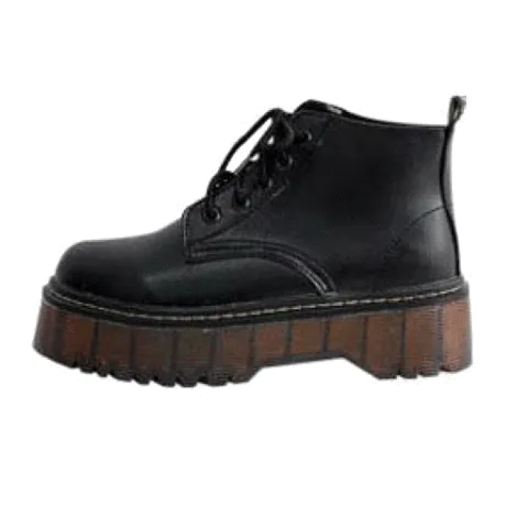 Autumn And Winter Platform Vintage Boots