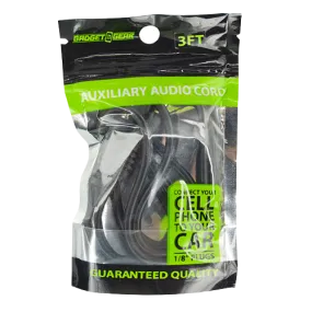 Auxiliary Cable with 1/8" Input 3FT - 6 Pieces Per Pack 20510