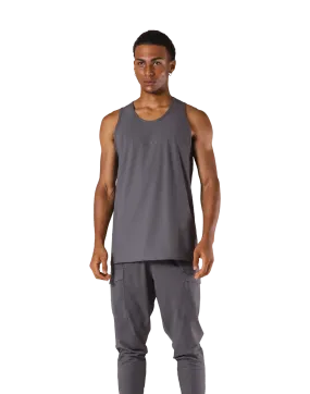 Back Mesh Stretch Standard Tanktop - D.Grey