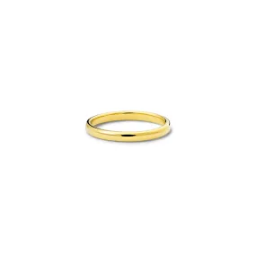Barrel 2mm Wedding Band 18ct Yellow Gold