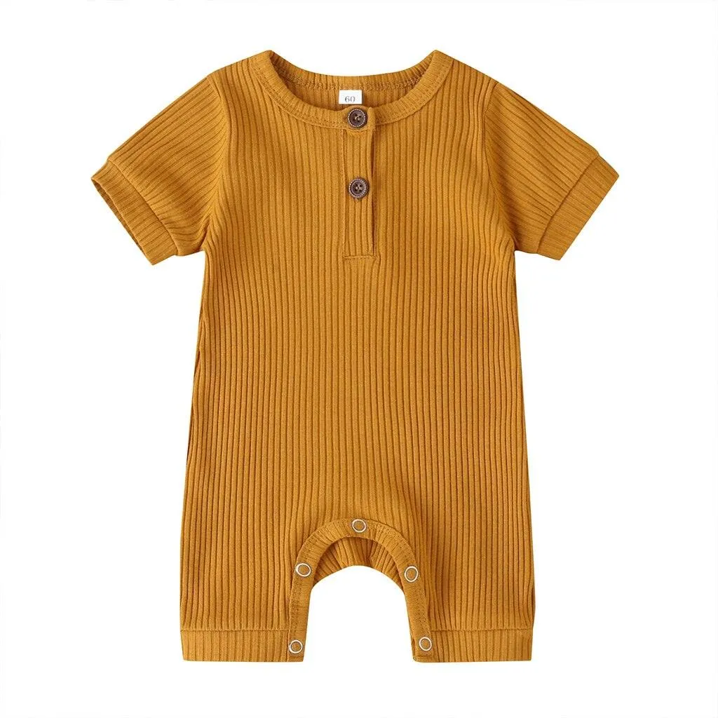 Basic Short Sleeved Playsuit