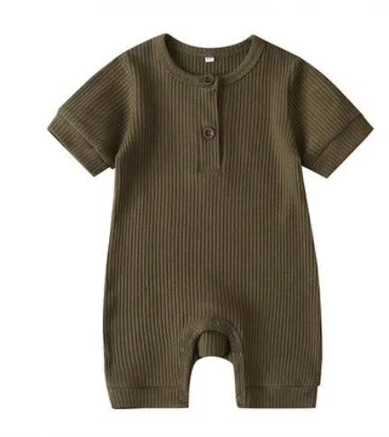 Basic Short Sleeved Playsuit