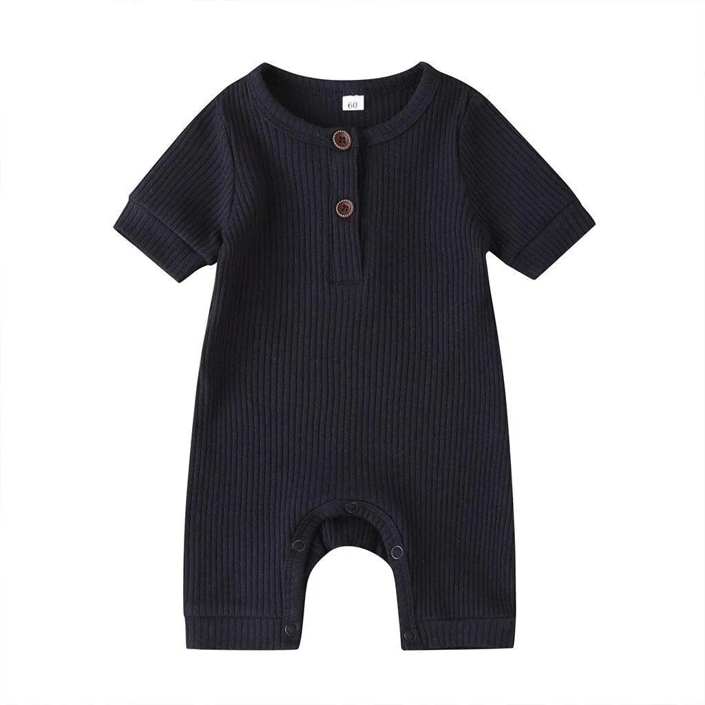Basic Short Sleeved Playsuit