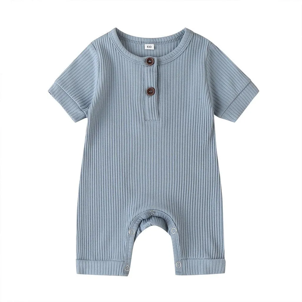 Basic Short Sleeved Playsuit