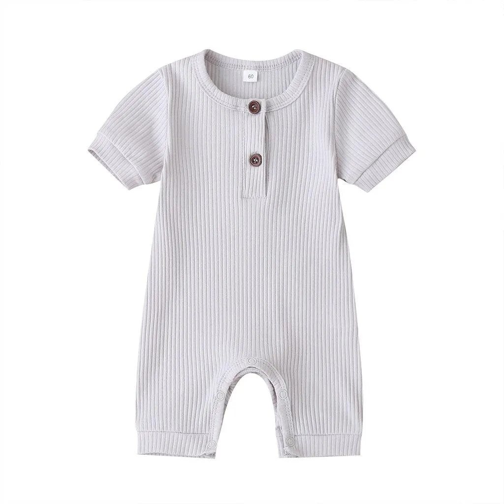 Basic Short Sleeved Playsuit