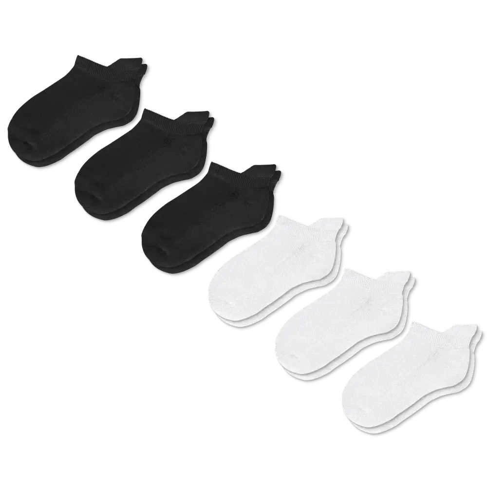 Basics Ankle Diabetic Socks Bundle 6-Pack