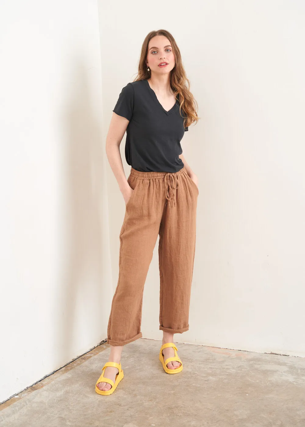 BENNY SHORT SLEEVE JERSEY TOP - CHARCOAL