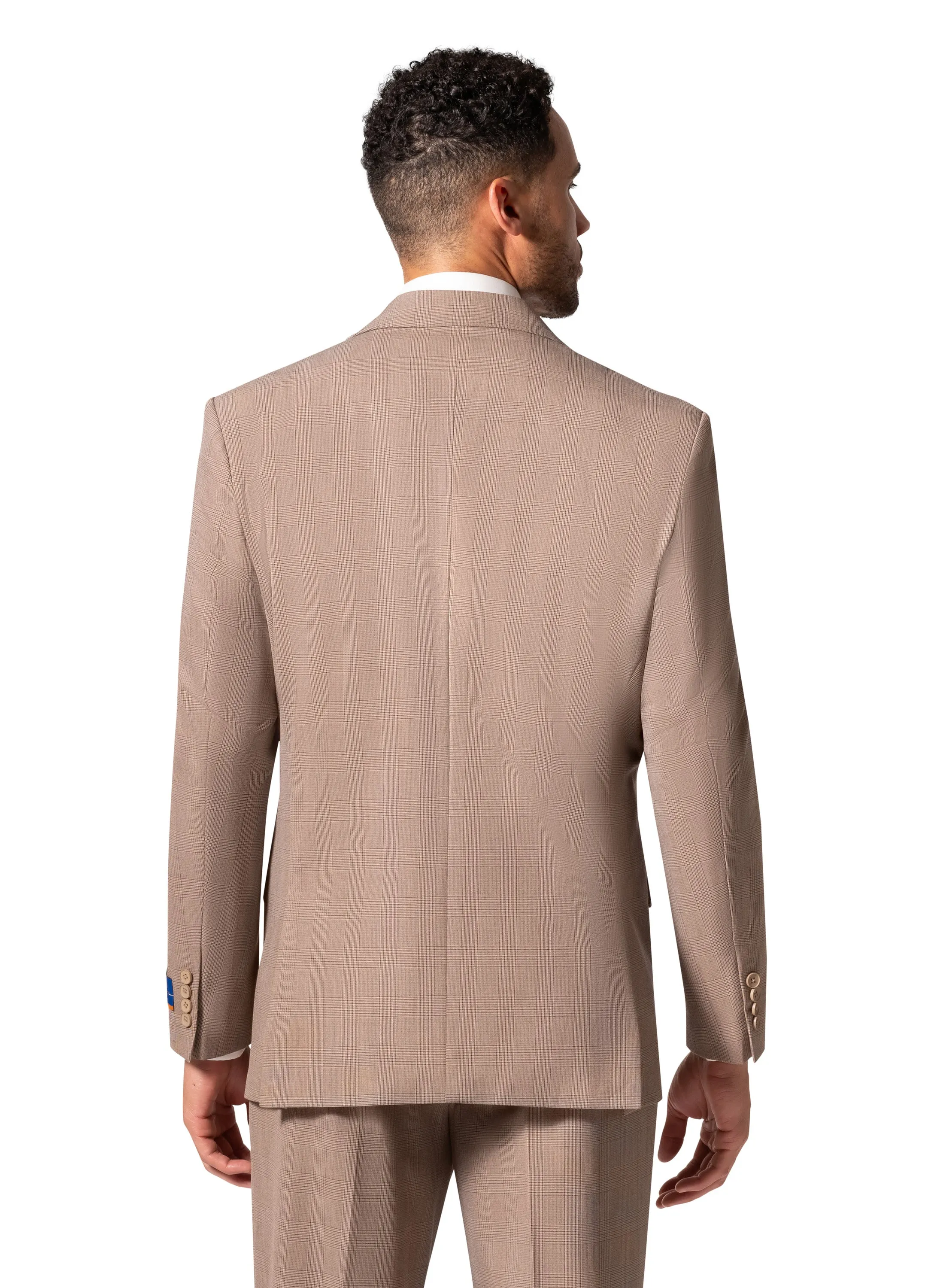 Berragamo BP04KE-07 3PC Notch Modern Suit - Tan