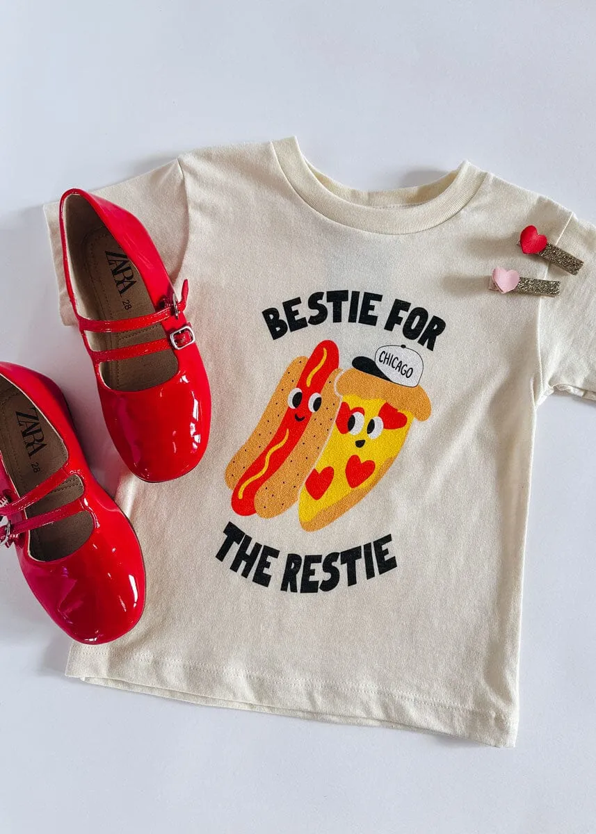 Bestie For The Restie Toddler Tee - Natural