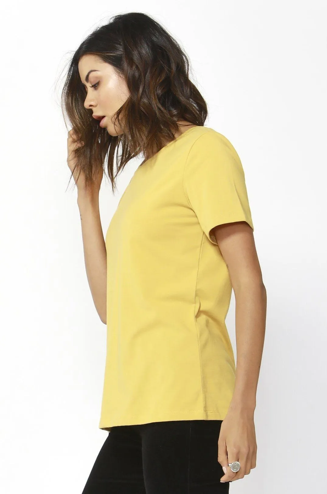 Betty Basics Cara Tee in Mustard