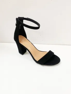 Black Ankle Strap Heel