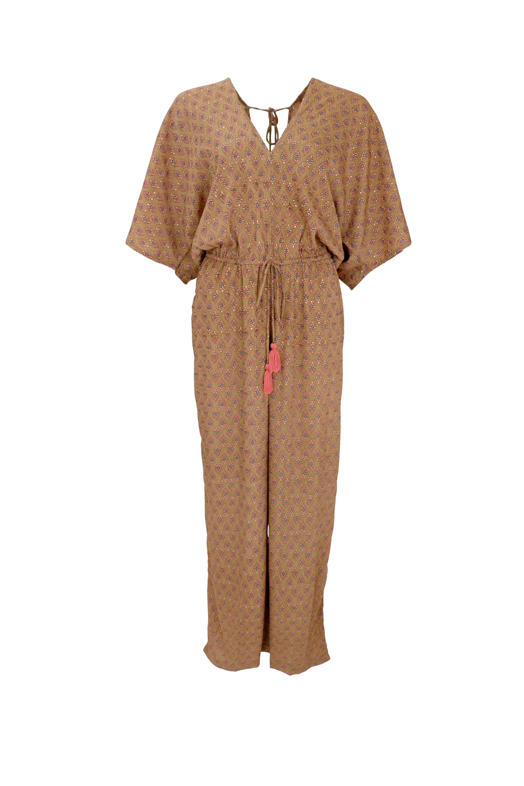 Black Colour Luna Jumpsuit - Savannah Latte