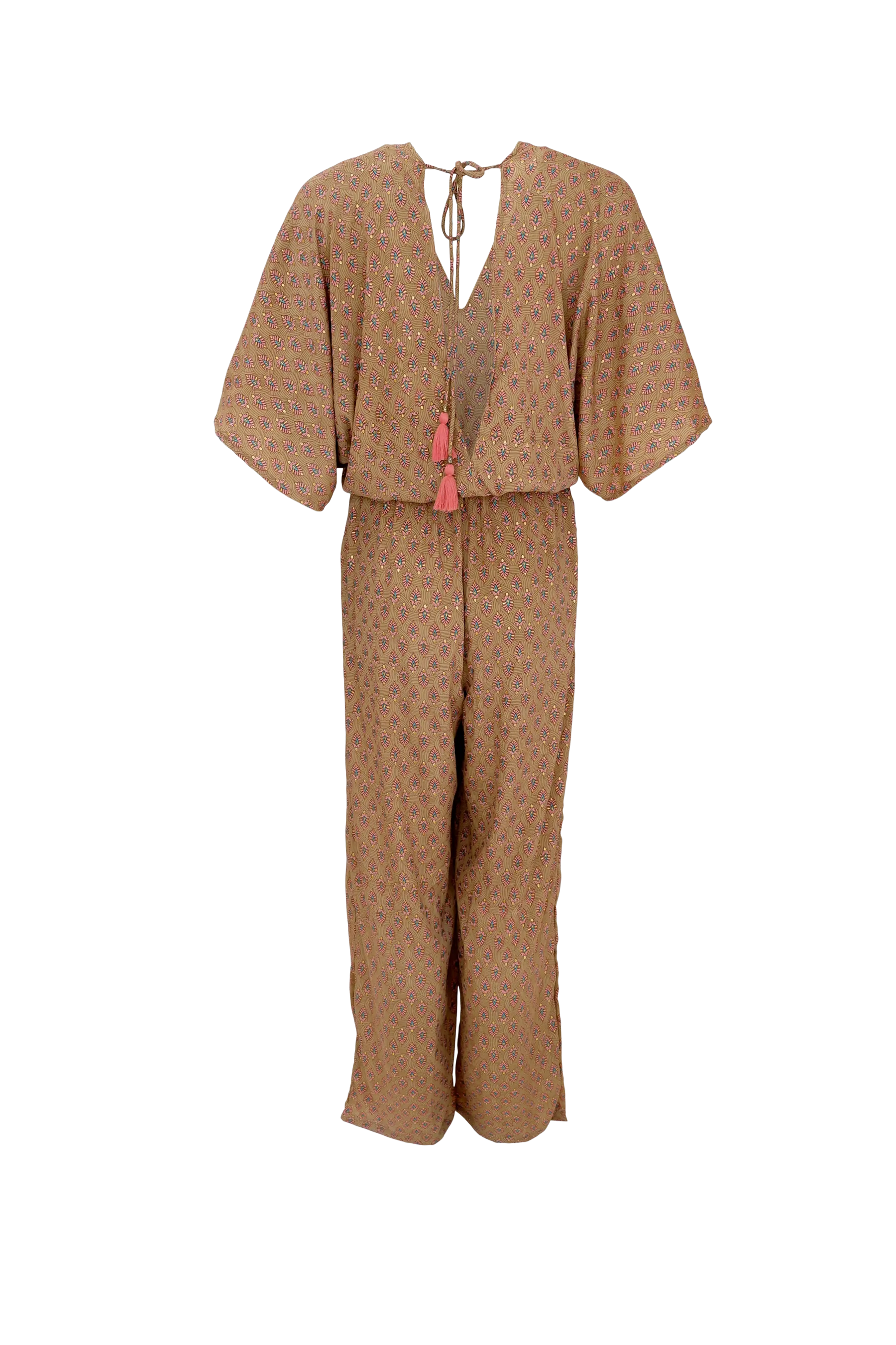 Black Colour Luna Jumpsuit - Savannah Latte