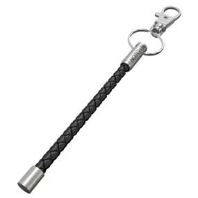 Black Leather NOTCH Tale with stainless steel ends