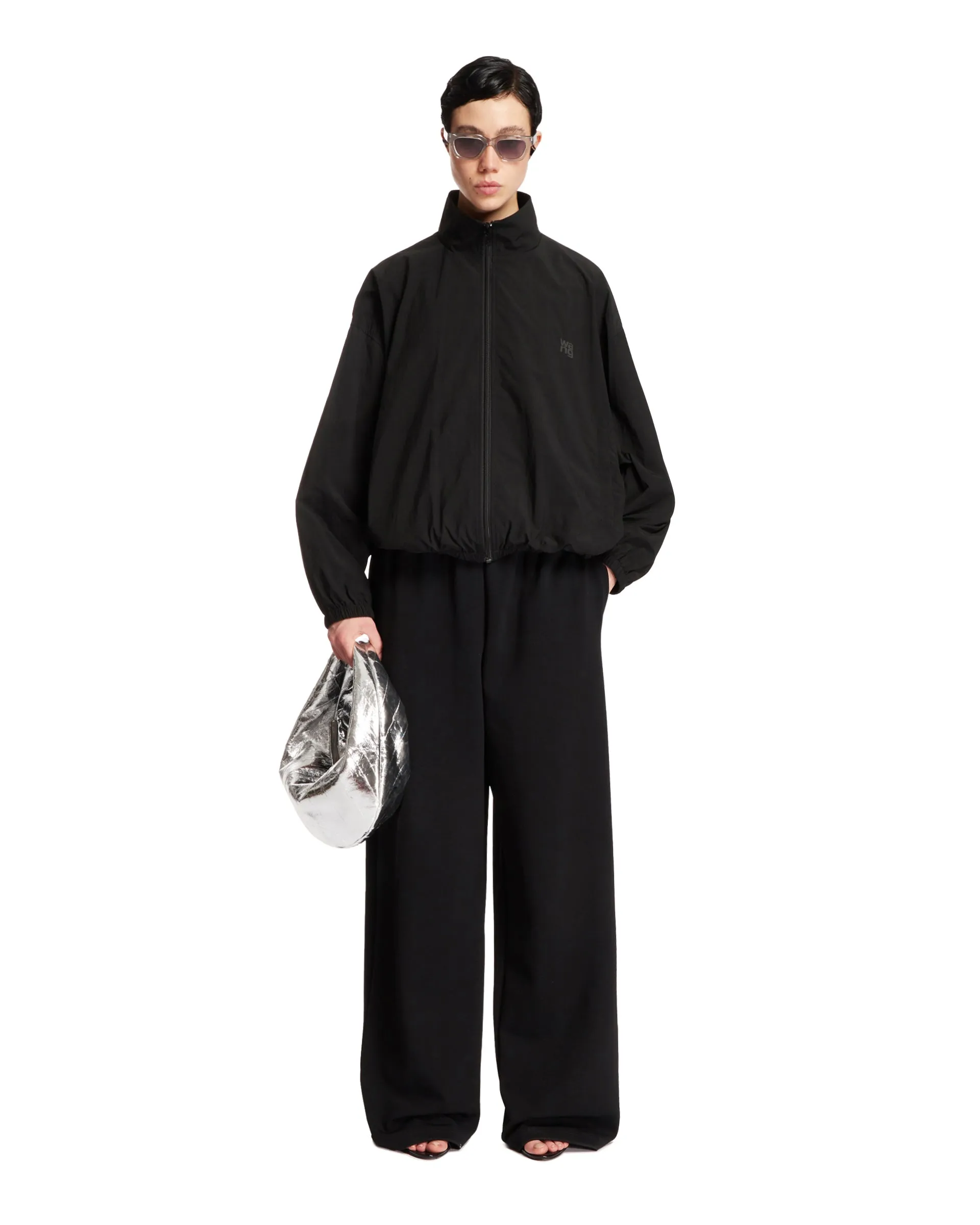 Black Logoed Track Jacket