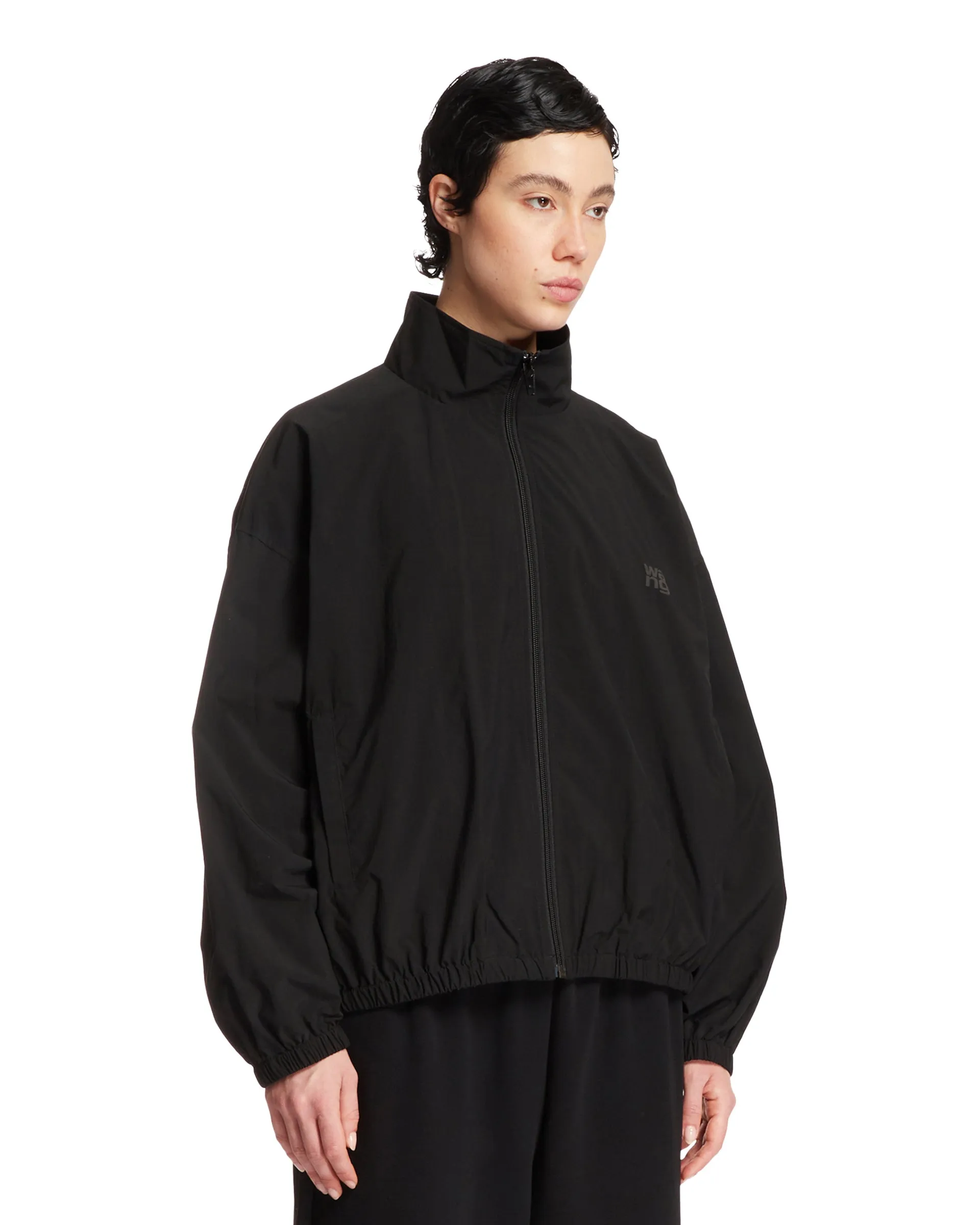 Black Logoed Track Jacket