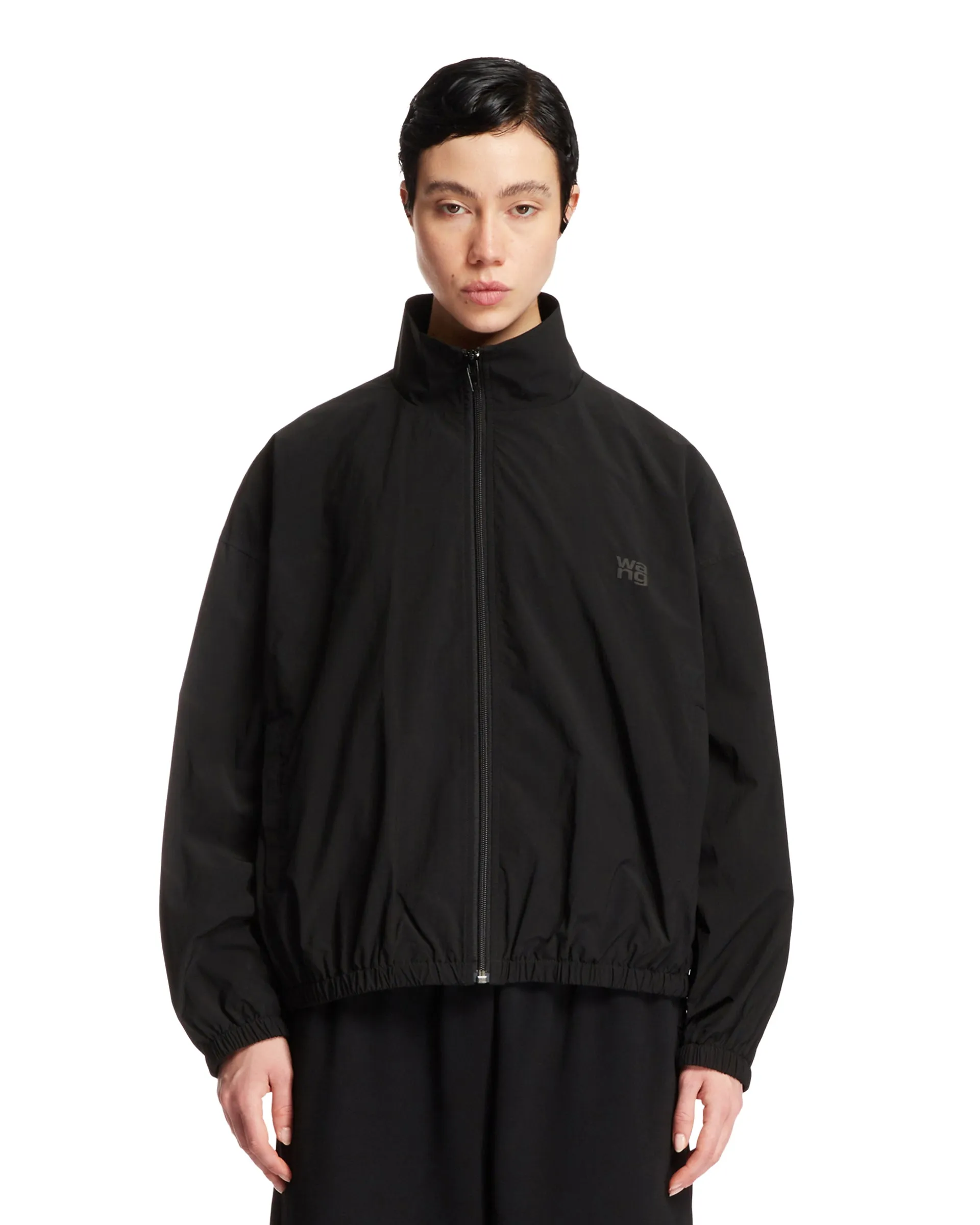Black Logoed Track Jacket