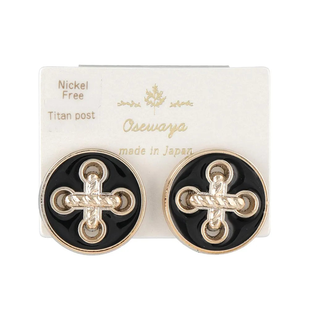 Button Stud Earrings