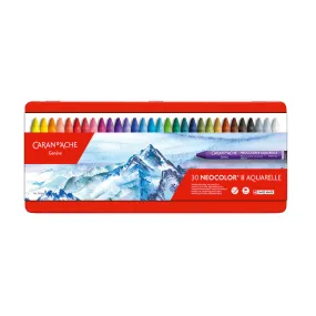 Caran d'Ache Neocolor II Water Soluble Wax Pastels Box of 30