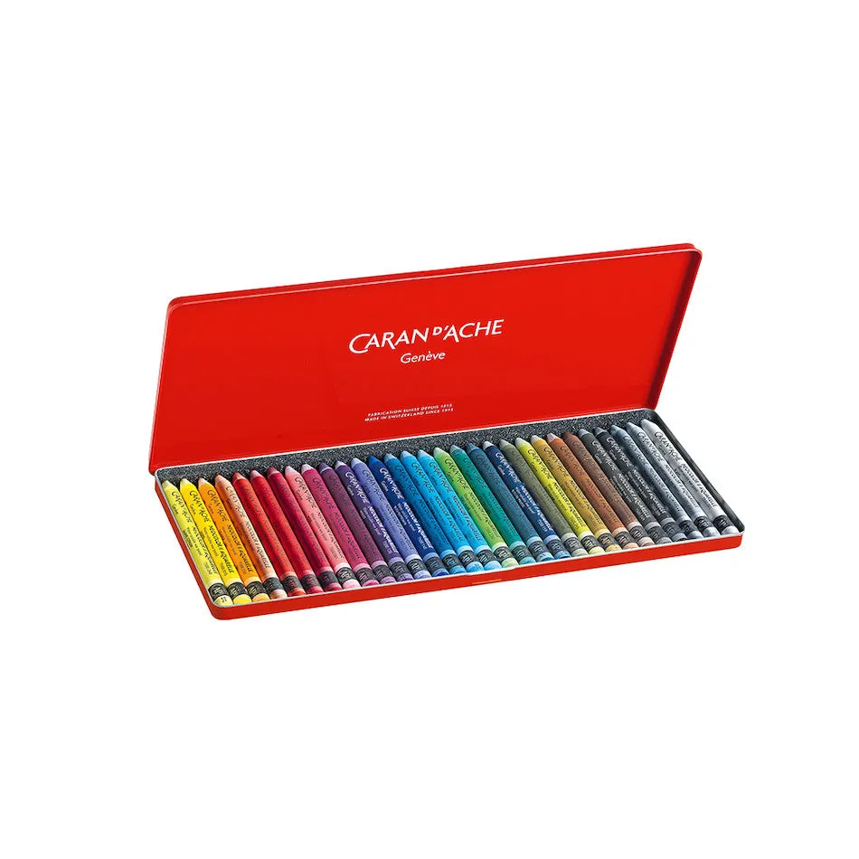 Caran d'Ache Neocolor II Water Soluble Wax Pastels Box of 30