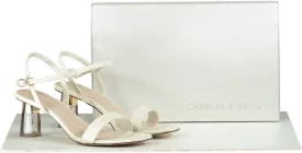 Charles & Keith Clear Trapeze Heel Sandals UK 4