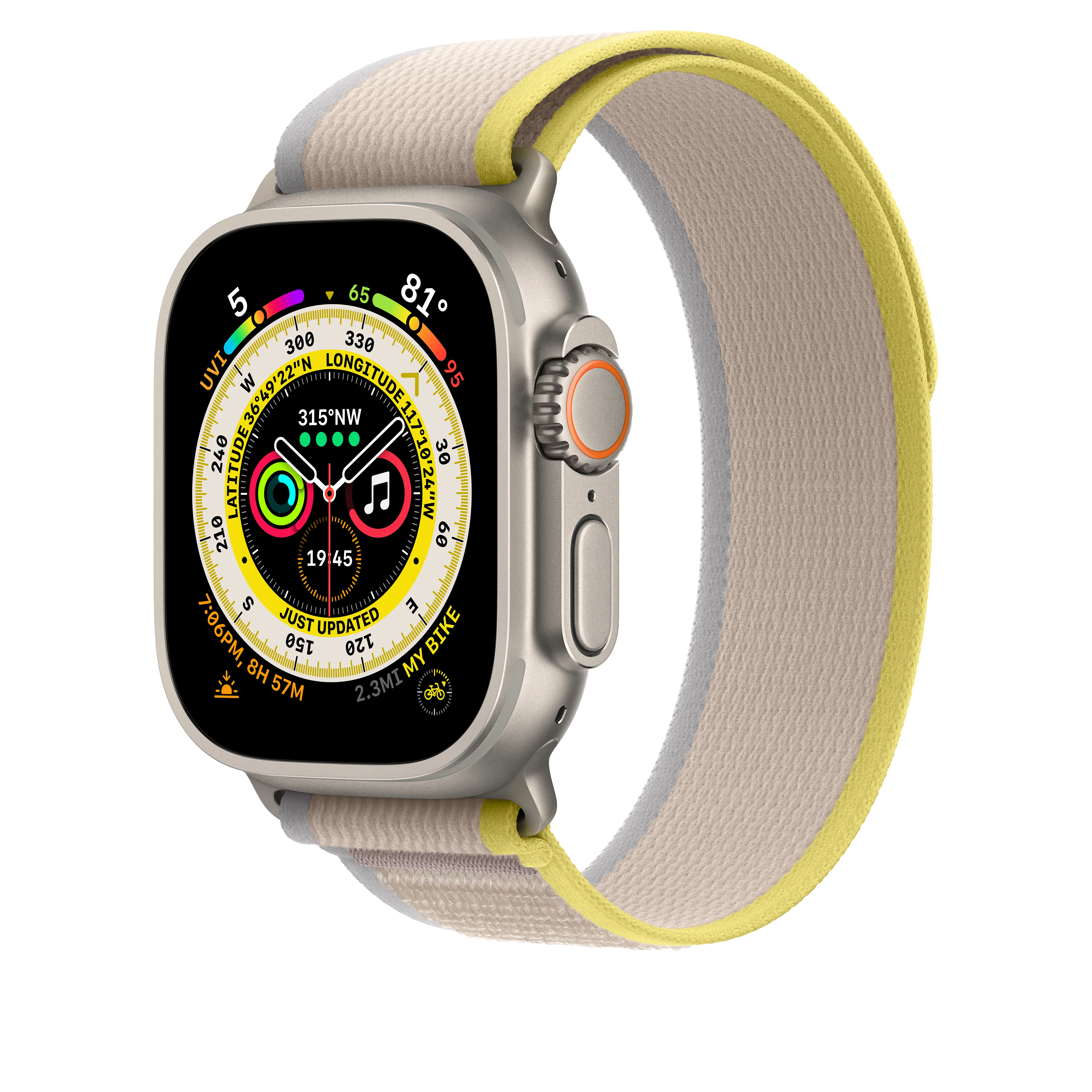 Correa Loop Trail amarilla/beis (49 mm) - Talla M/L