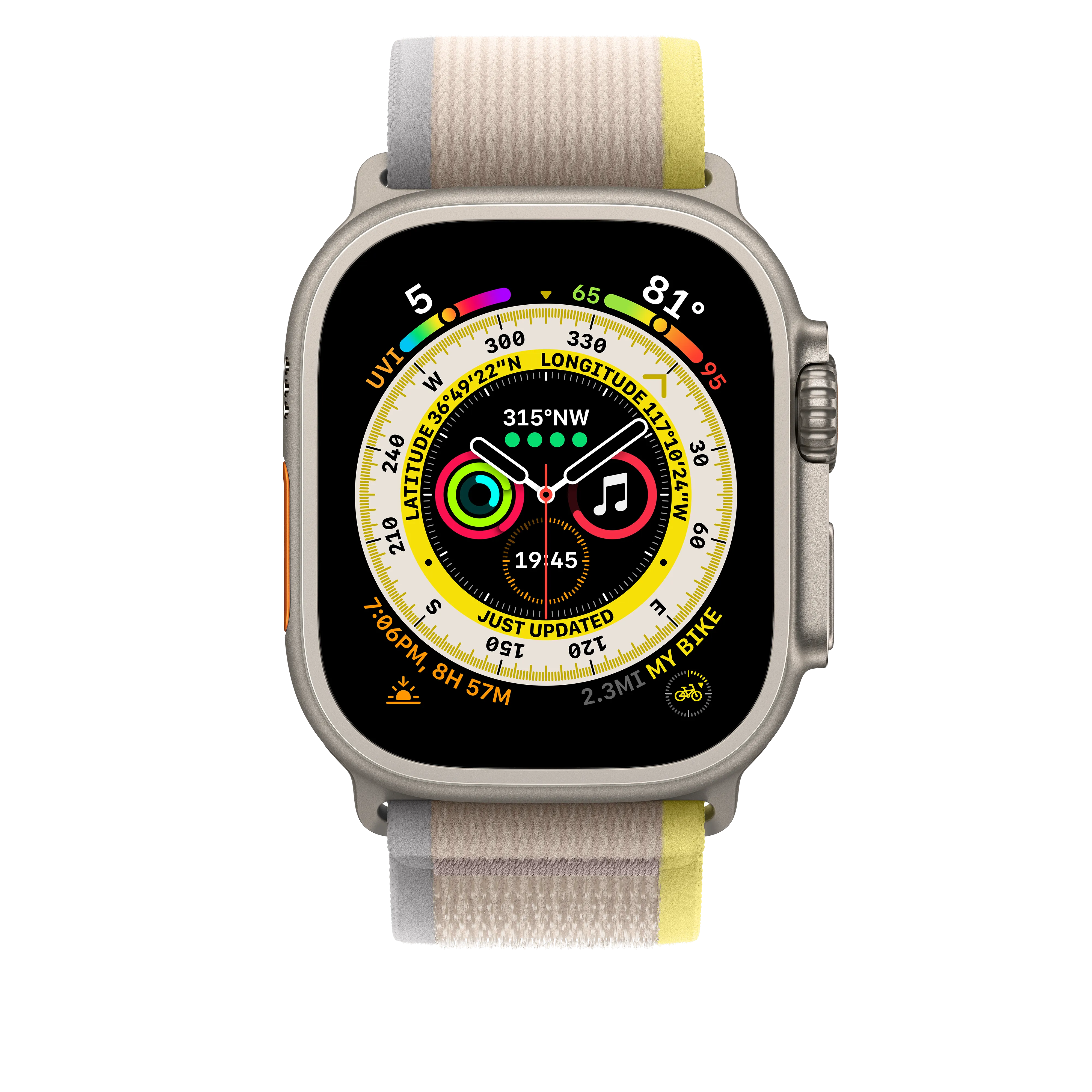 Correa Loop Trail amarilla/beis (49 mm) - Talla M/L