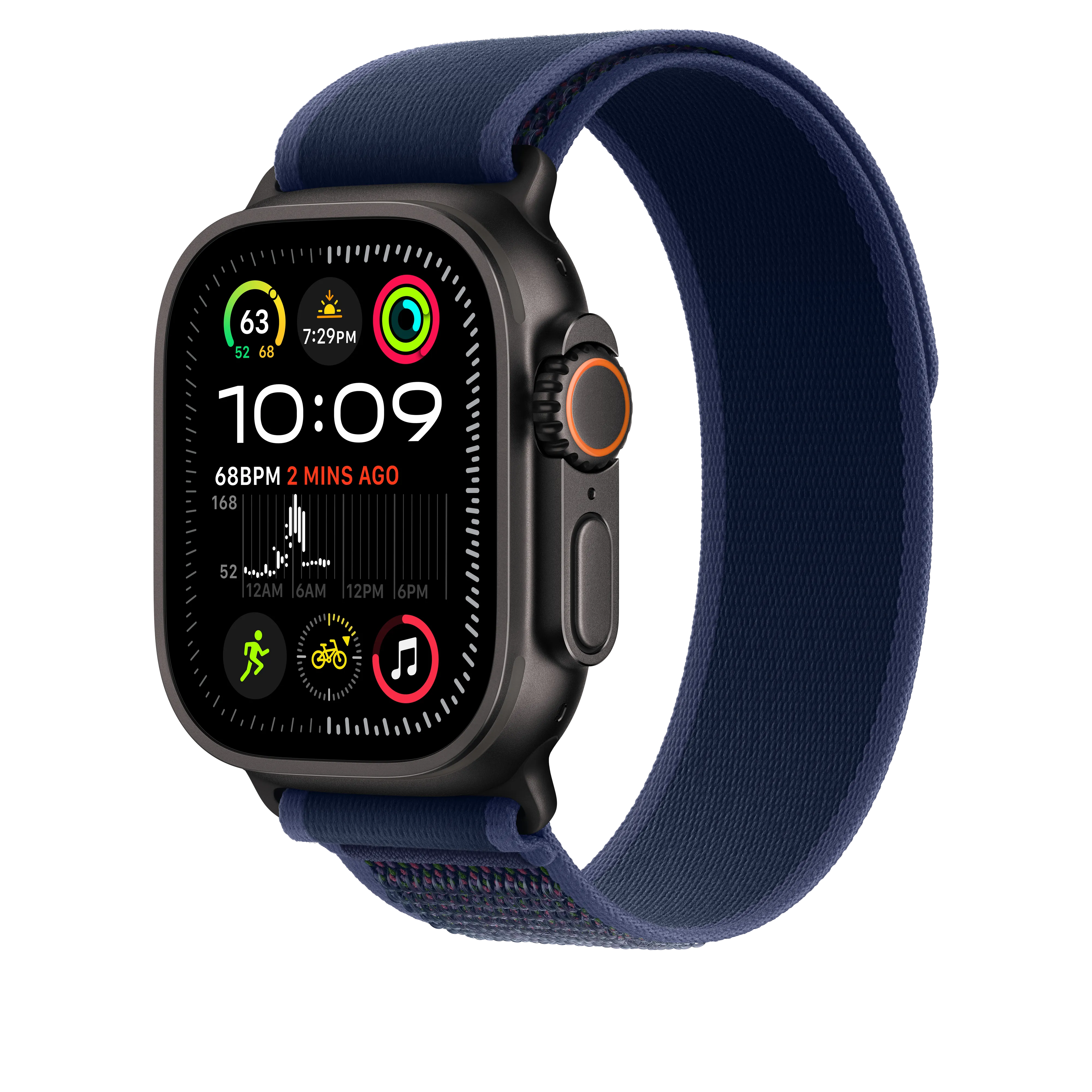 Correa Loop Trail azul (49 mm) - Talla M/L - Titanio negro