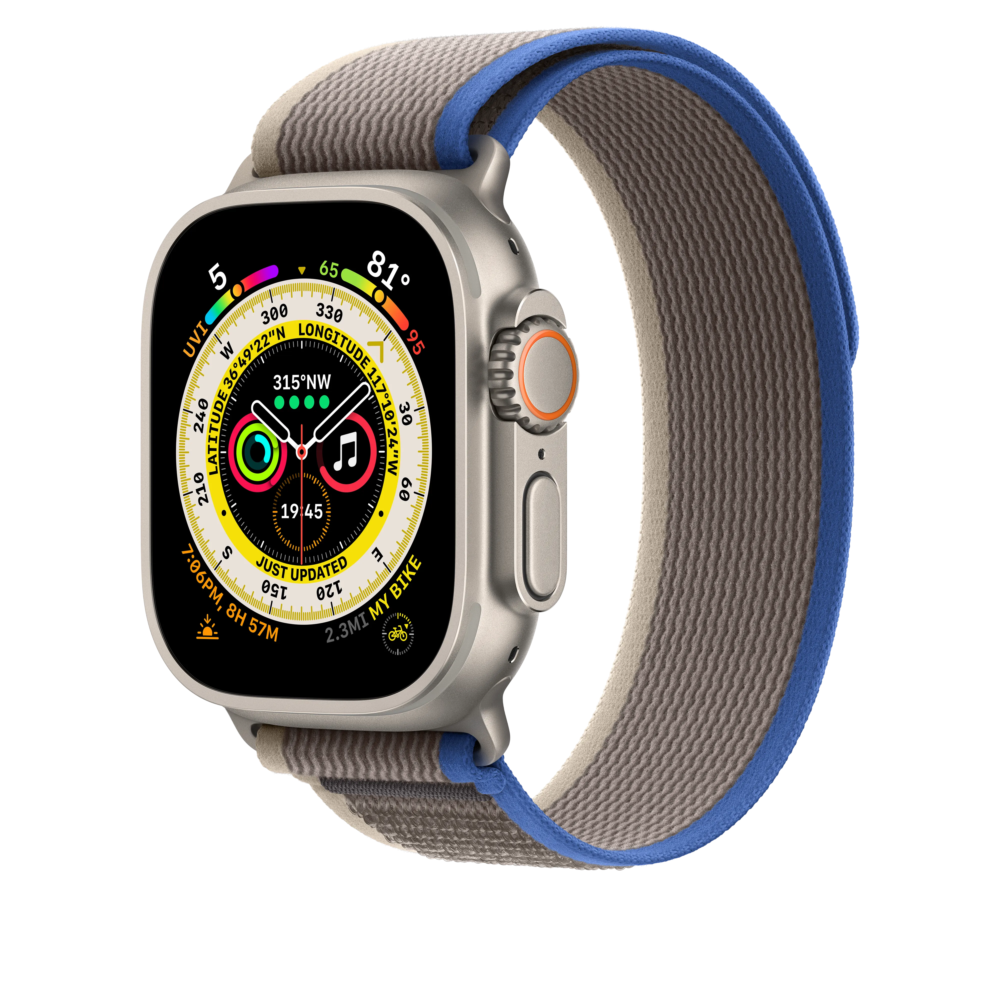 Correa Loop Trail azul/gris (49 mm) - Talla S/M
