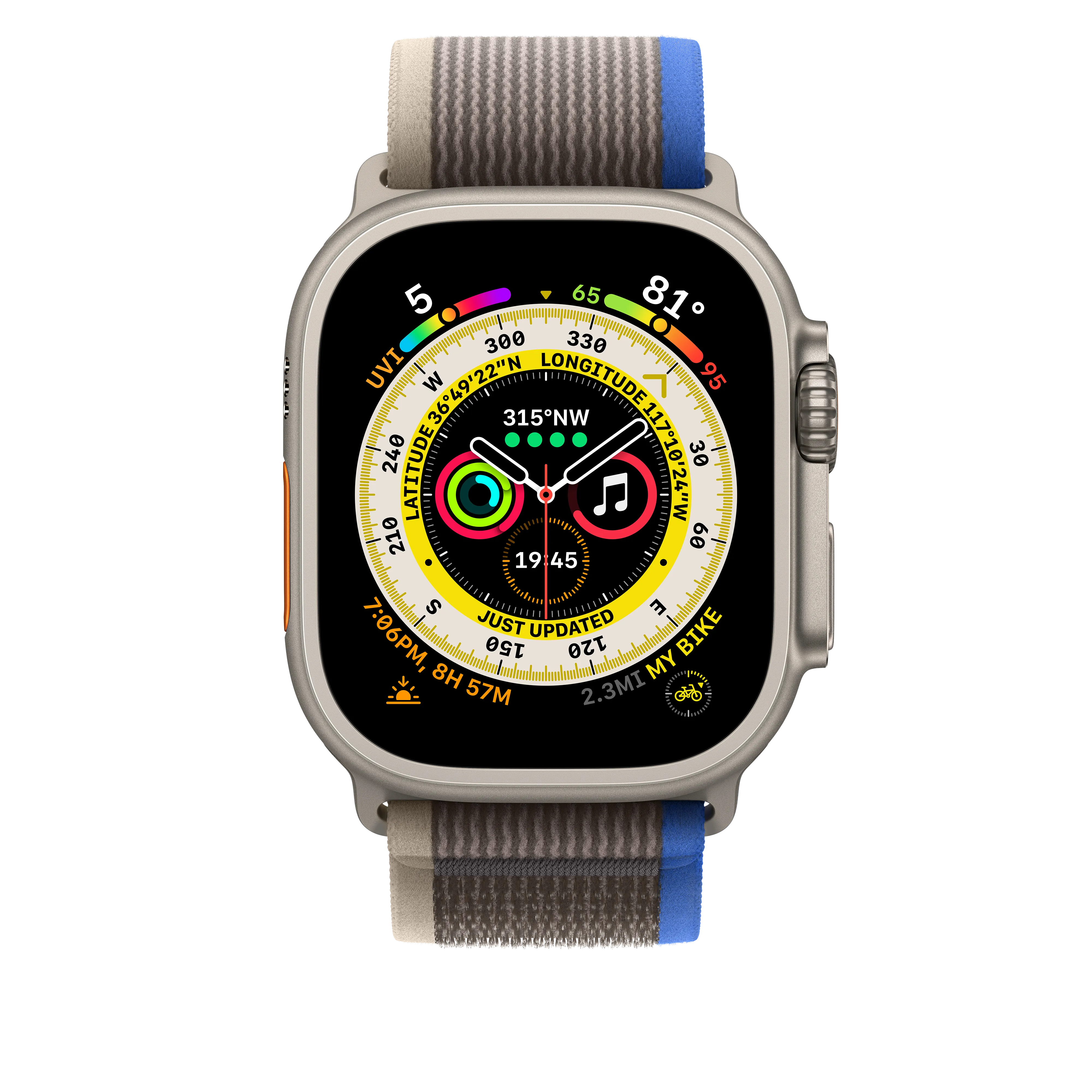 Correa Loop Trail azul/gris (49 mm) - Talla S/M