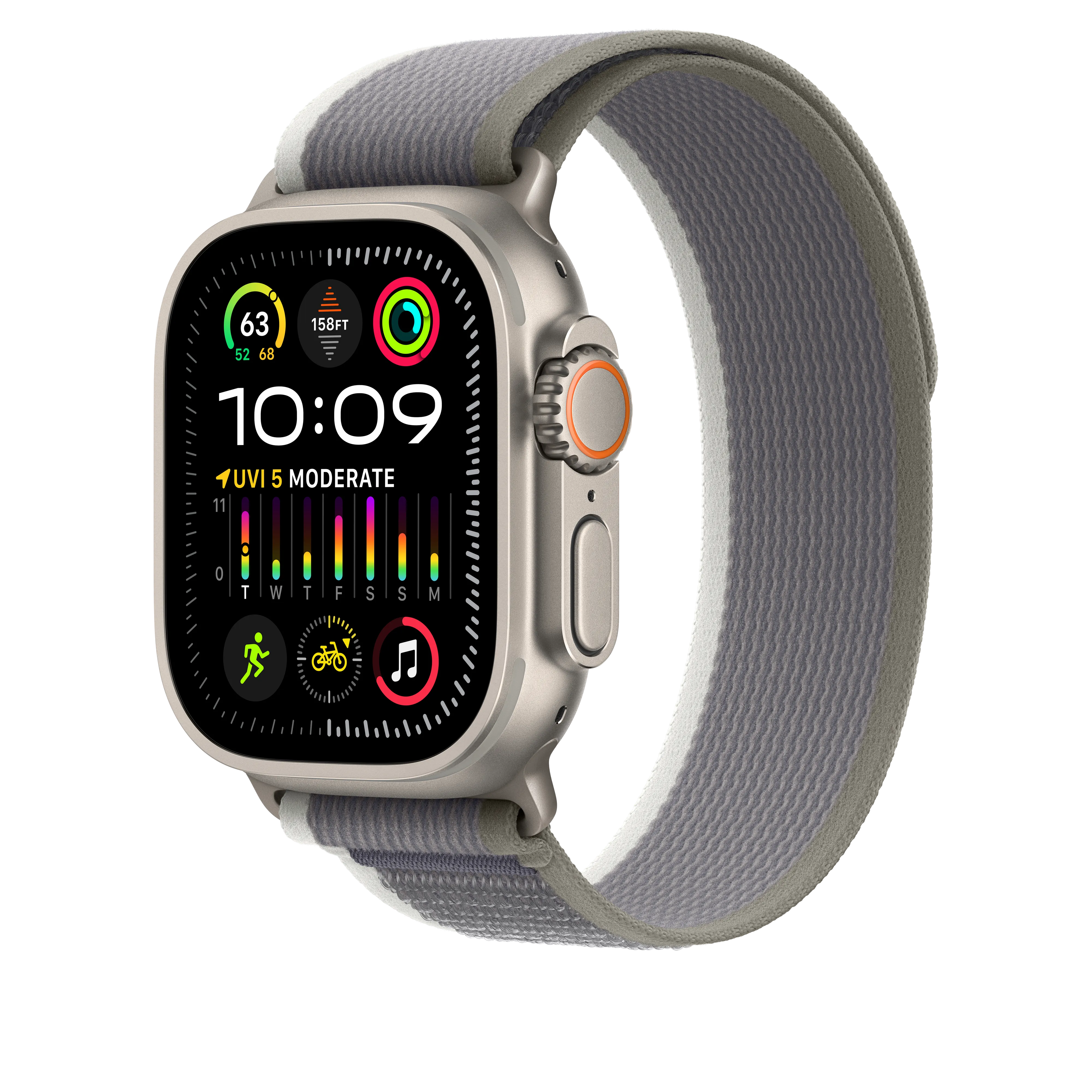Correa Loop Trail verde/gris (49 mm) - Talla M/L