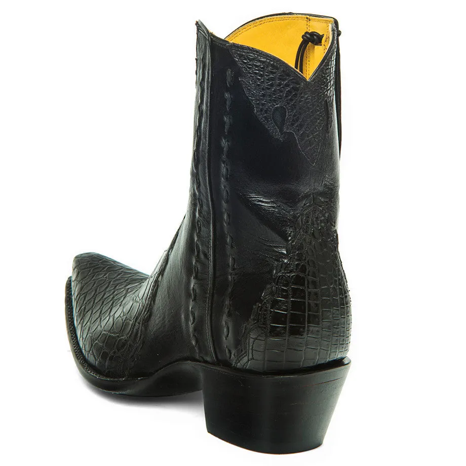 Crocodile/Calf Ankle Zipper