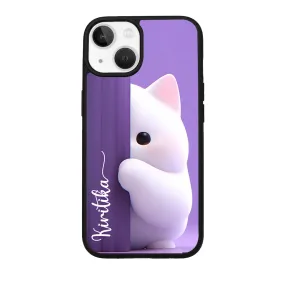Customized Cute Kittens Glossy Metal Case Cover For iPhone