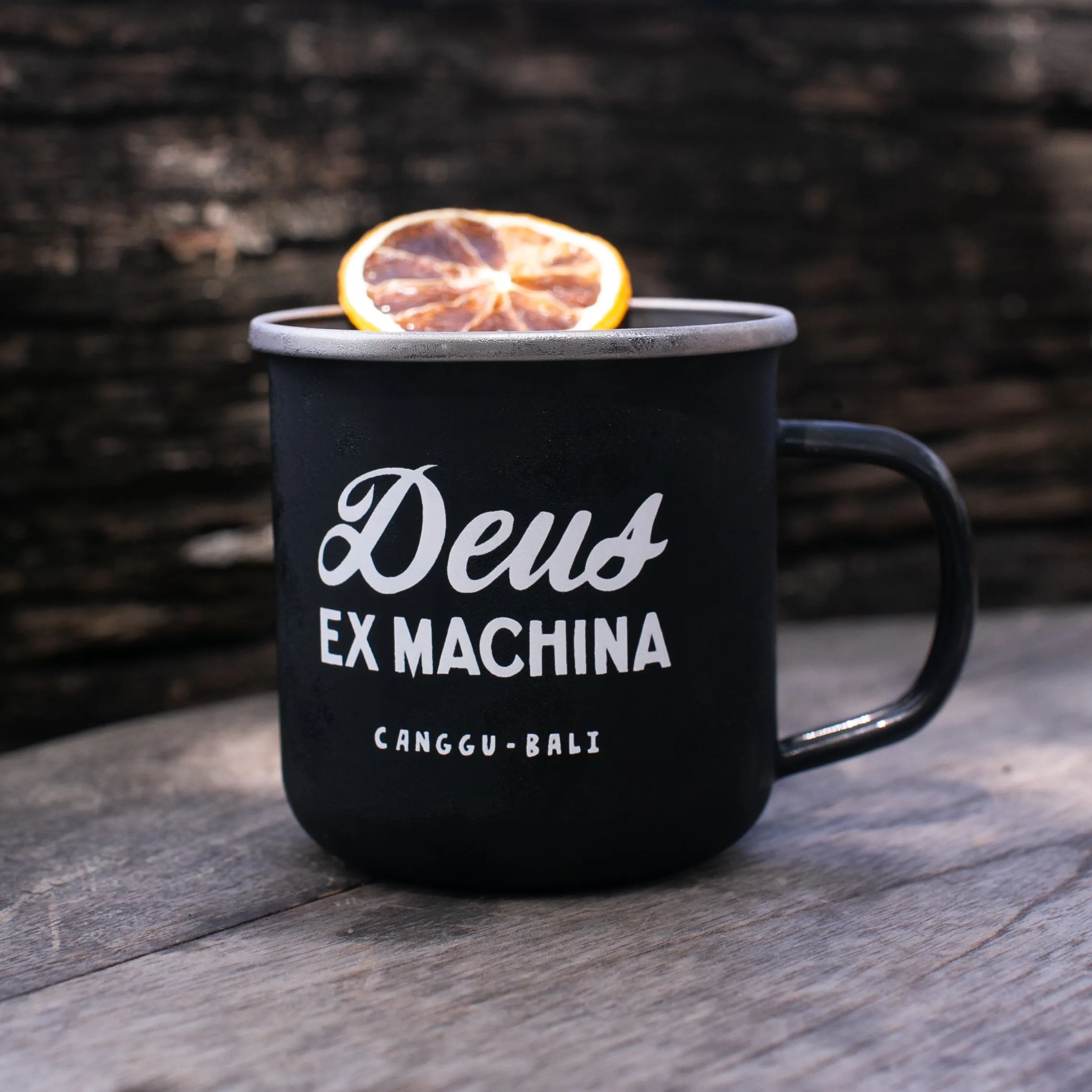 DEUS ENAMEL MUG - BLACK