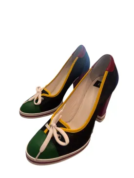 Dolce & Gabbana Multicolor Denim Heels
